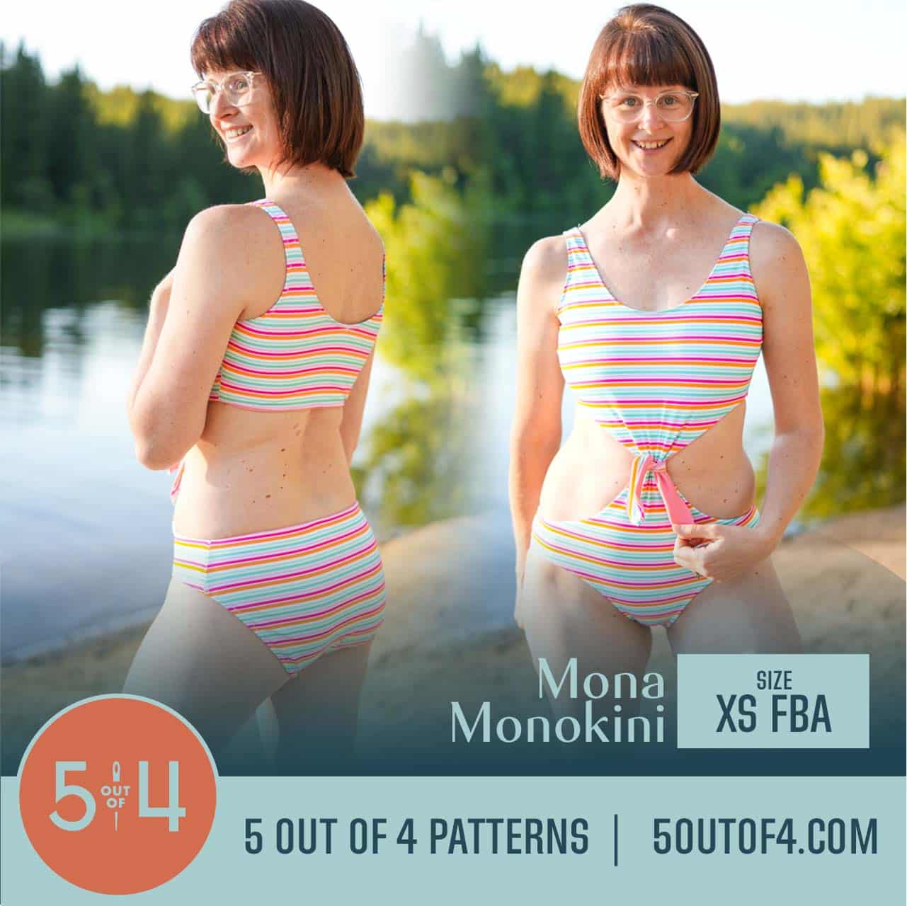 Mona Monokini Swimsuit - 5 out of 4 Patterns