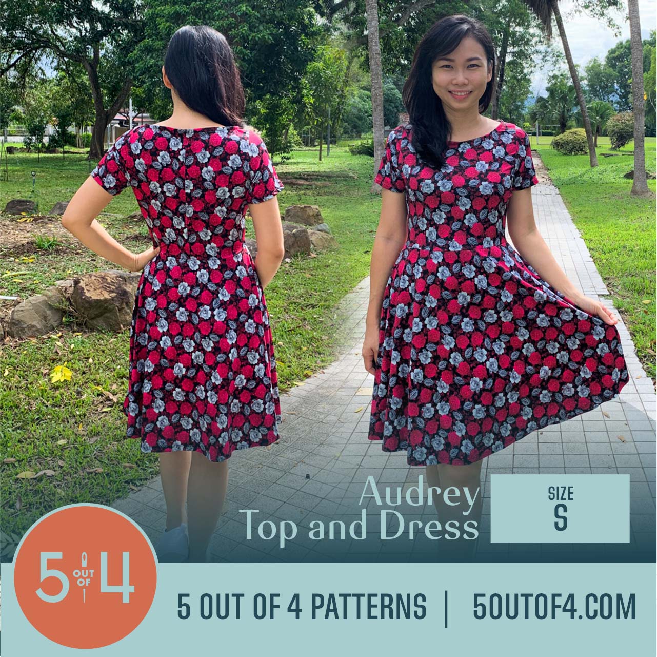 Audrey Top and Dress - 5 out of 4 Patterns