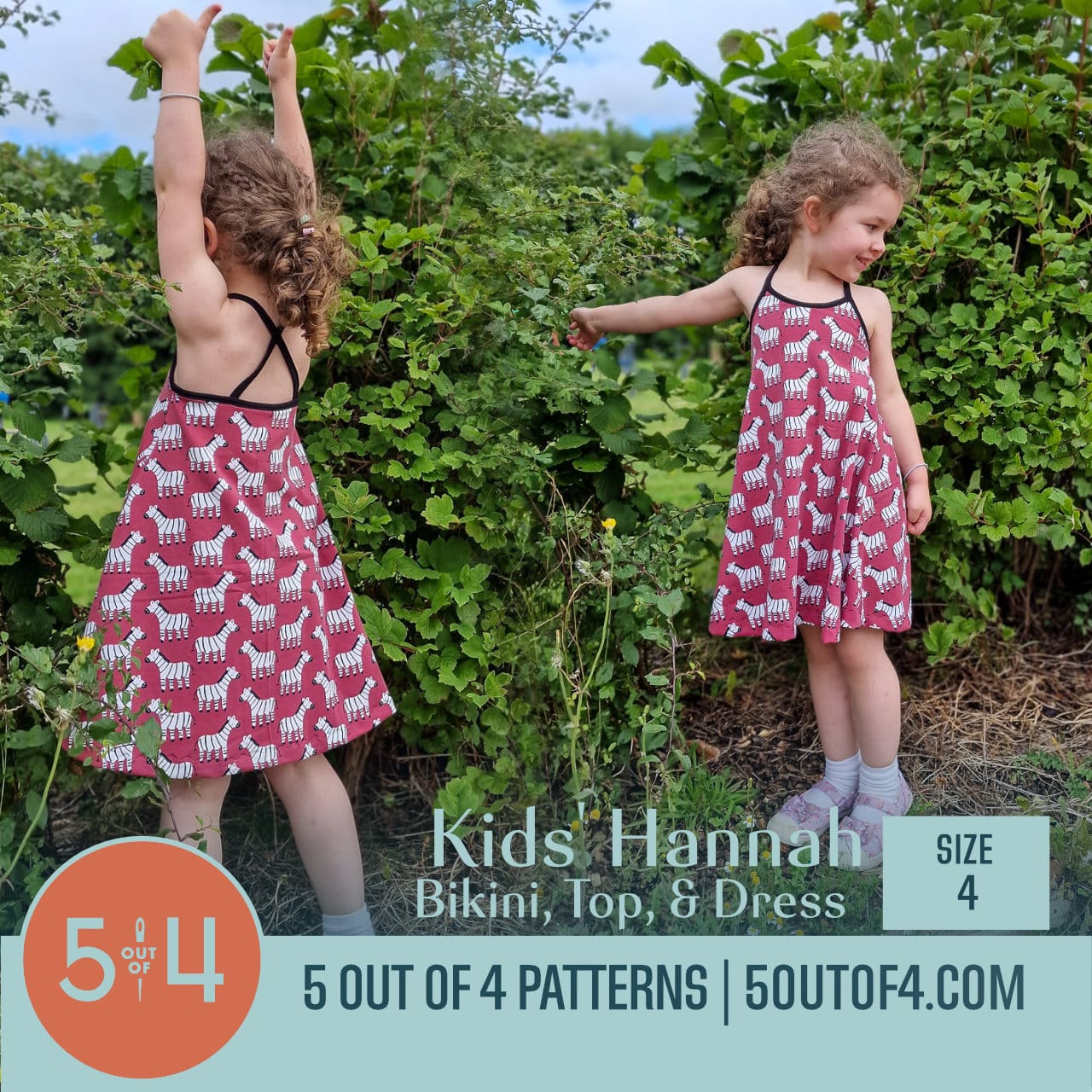Hannah Racer Back Swimsuit and Leotard Sewing Pattern in Girls
